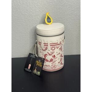 Loungefly Disney Hocus Pocus Black Flame Candle Glow Crossbody Bag NWT